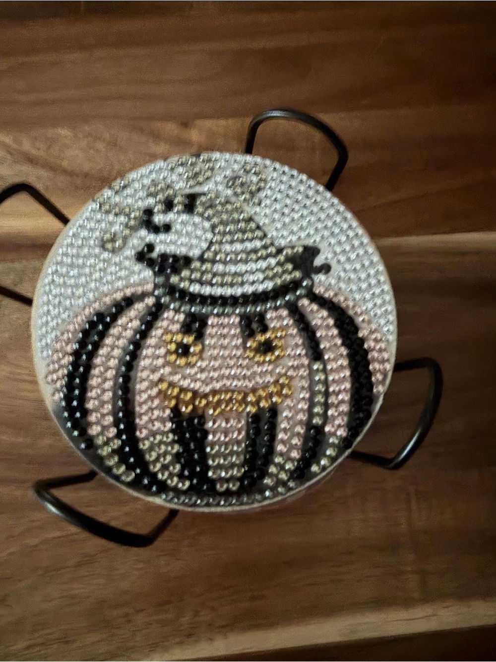 Sparkling Pumpkin Coaster Set